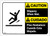 Caution: Bilingual Spanish Slippery When Wet - Label