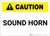 Caution: Sound Horn - Label