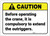 Caution: Before Operating The Crane Extend The Outriggers - Label