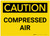 Caution: Compressed Air - Label