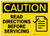 Caution: Read Directions Servicing With Graphic - Label