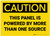 Caution: Panel Powered By More Than One Source - Label