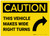 Caution: Truck Vehicle Wide Right Turns With Arrow - Label