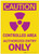 Caution: Controlled Area Authorized Entry with Icon Portrait - Label