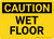 Caution: Wet Floor Landscape - Label