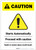 Caution: Be Careful Starts Automatically Portrait - Label