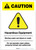 Caution: Hazardous Equipment/Moving Crane Cane Injure or Crush Portrait - Label