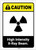 Caution: High Intensity X Ray Beam ANSI Portrait - Label