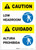 Caution: Low Headroom Bilingual Spanish - Label