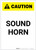Caution: Sound Horn Portrait - Label