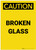 Caution: Broken Glass Portrait - Label