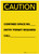 Caution: Confined Space No. Permit Required Portrait - Label