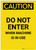 Caution: Do Not Enter When Machine In Use Portrait - Label