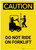 Caution: Do Not Ride On Forklift Portrait - Label