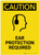 Caution: Ear Protection Required Portrait - Label