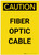 Caution: Electrical Fiber Optic Cable Portrait - Label