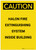 Caution: Emergency Halon Fire Extinguisher Portrait - Label
