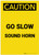 Caution: Go Slow Sound Horn Portrait - Label