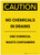 Caution: Use Chemical Waste Containers Portrait - Label