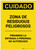 Caution: Hazardous Waste Area Keep Out Spanish Portrait - Label