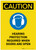 Caution: Hearing Protection Required When Doors Open Portrait - Label