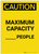 Caution: Maximum Capacity People Portrait - Label