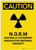 Caution: Naturally Occurring Radioactive Material Portrait - Label