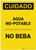 Caution: Non Potable Water Do Not Drink Spanish Portrait - Label