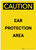 Caution: PPE Ear Protection Area Portrait - Label