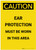 Caution: PPE Ear Protection Must be Worn in Area Portrait - Label