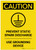 Caution: Prevent Static Spark Discharge Use Grounding Device With Graphic Portrait - Label