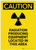 Caution: Radiation Producing Equipment Portrait - Label