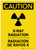 Caution: XRay Radiation Bilingual Spanish Portrait - Label