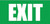 Traffic: Exit - Green - Inline Printed Floor Marking Tape