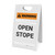 Warning: Open Stope - A-Frame Sign