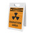 Warning: Radiation Area with Icon - A-Frame Sign