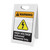 Warning: High Voltage - Keep Out ANSI - A-Frame Sign