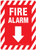 Fire Alarm Arrow Down - Label