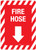 Fire Hose Arrow Down - Label