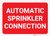 Automatic Sprinkler Connection - Label