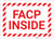 FACP Inside with Hazard Border Landscape - Label