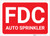 FDC Auto Sprinkler Red Landscape - Label
