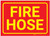Fire Hose Red/Yellow Landscape - Label