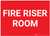 Fire Riser Room Landscape - Label
