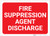 Fire Suppression Agent Discharge Landscape - Label