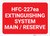 HFC 227ea Extinguishing System Main/Reserve Landscape - Label