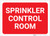 Sprinkler Control Room Red Portrait - Label