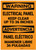 Warning: Electrical Panel Keep Clear Bilingual Spanish - Label