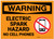 Warning: Electric Spark Hazard - No Cell Phone with Icon - Label