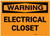 Warning: Electrical Closet - Label